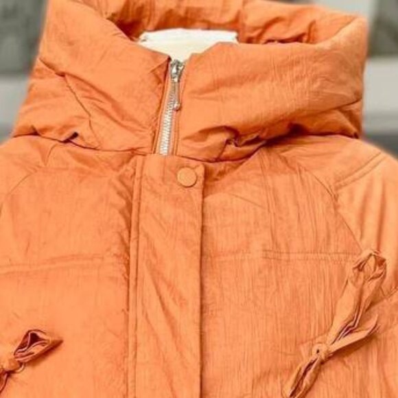 Orange Puffer Winter Jacket - Picture 3 of 3